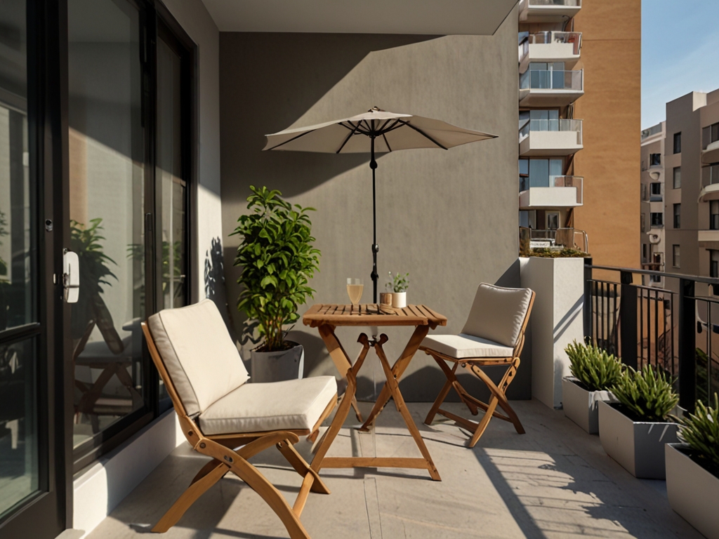 Compact outdoor patio